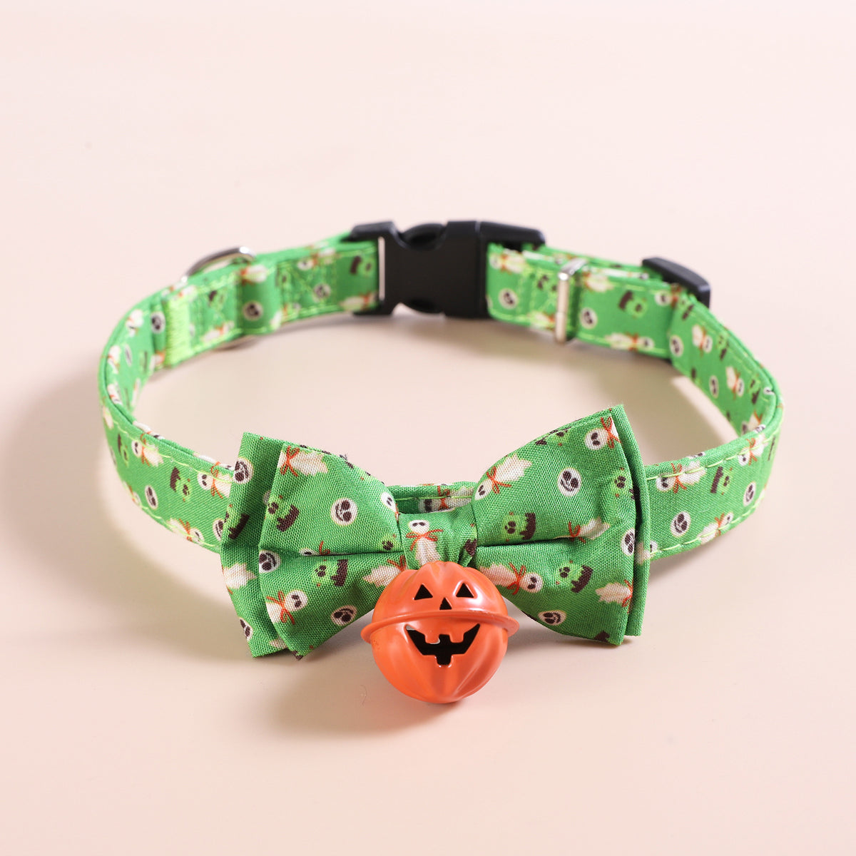 Halloween, Collar para Mascotas / Pumpkin Bells with Smiley Faces.