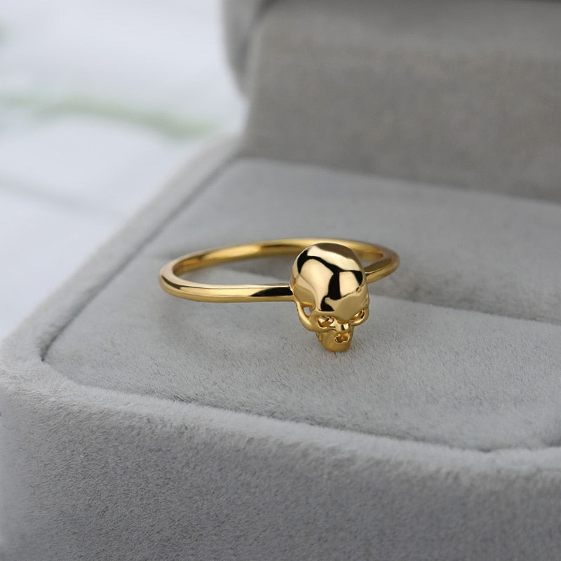 Gold, Silver Color Punk Skeleton Anillos for Women, Men.