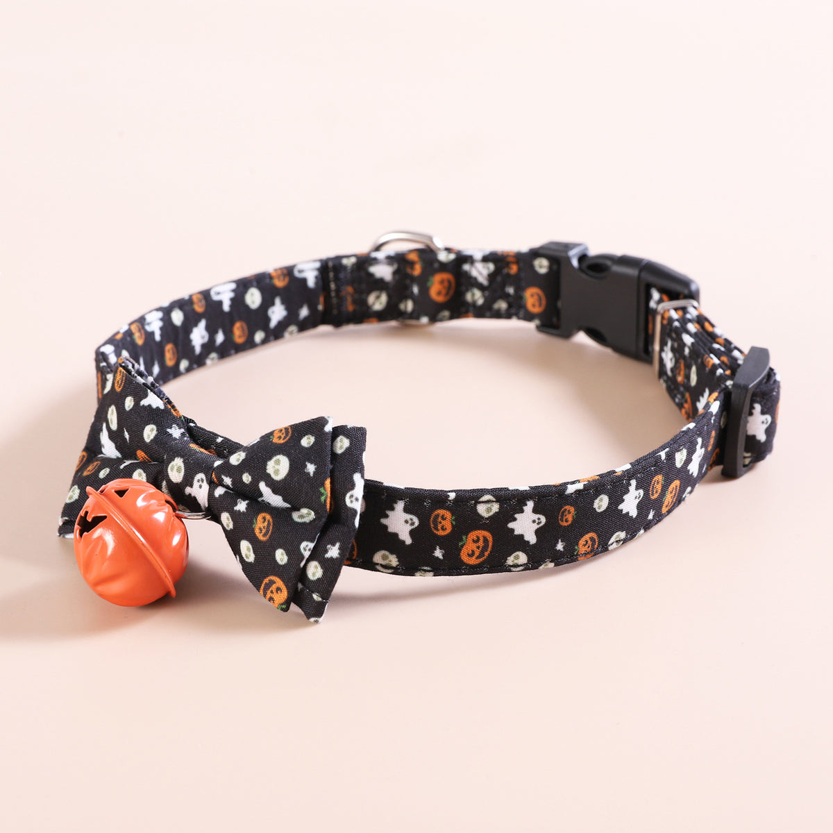Halloween, Collar para Mascotas / Pumpkin Bells with Smiley Faces.