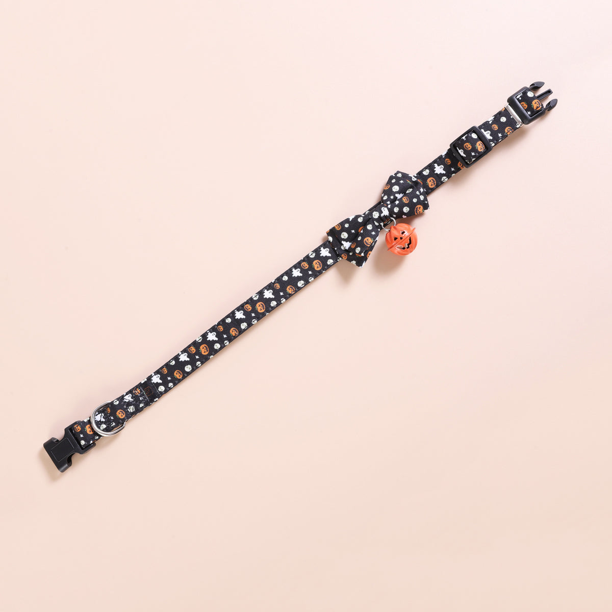 Halloween, Collar para Mascotas / Pumpkin Bells with Smiley Faces.